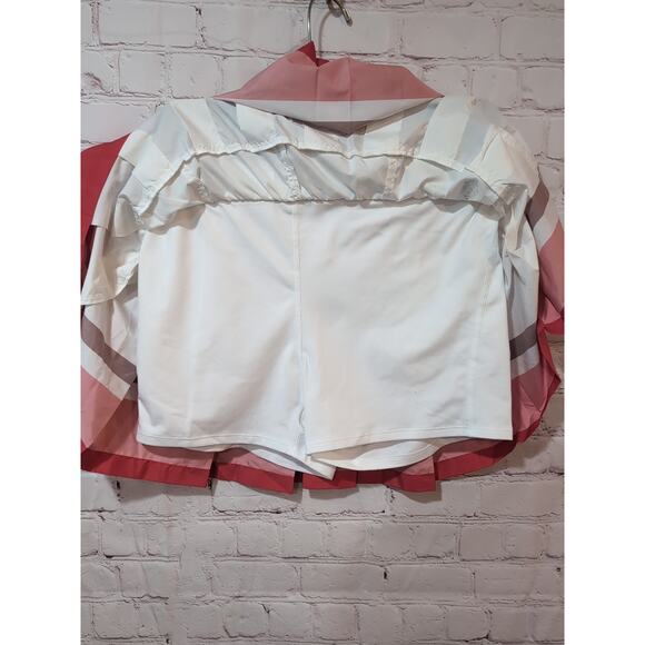 Free People Movement Check Out My Topspin Tennis Skort White Sz M Pickleball - Picture 4 of 7